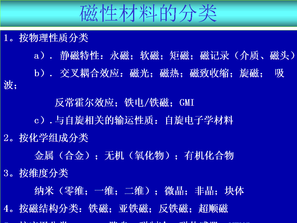 磁性材料最新进展.ppt